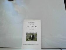 Epicure et les épicuriens.
