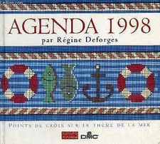 Agenda 1998 points de croix sur le thème de la mer. - Deforges Re