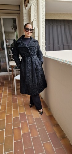 Trench astrakan pour femmes - astrakan,