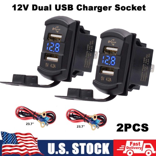 2pc car usb rocker - car,