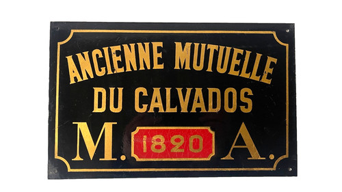 Plaque émaillée - plaque,
