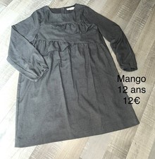 DPAM 12 ANS FILLE : Robe ROUGE ROSE HIVER FLEURIE