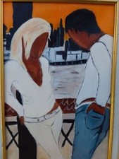 Tableau huile sur toile dans le style Farel