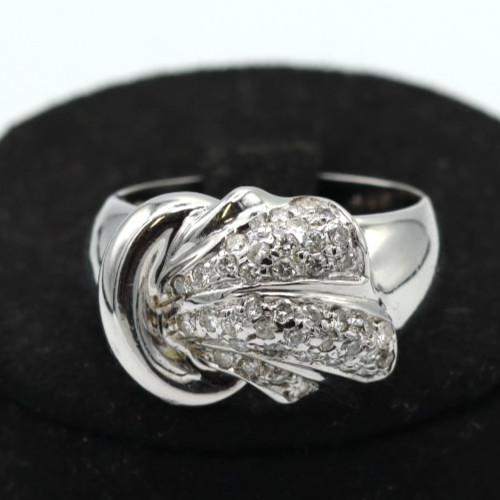 Bague blanc 18k avec des - en,