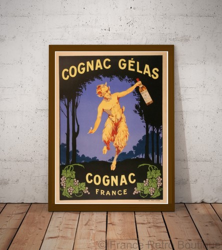 Poster affiche cognac - cognac, gelas