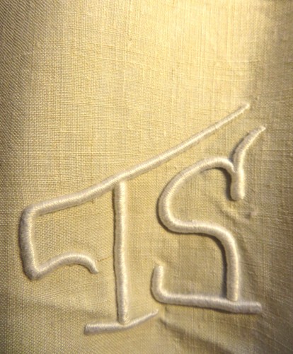 Drap ancien lin bis brut - drap,