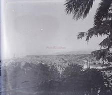 Ville à identifier c1900 Photo Plaque de verre NEGATIVE Stereo Vintage VLn1