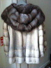 Manteau-blouson vison et