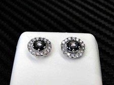 Black White Diamond Earring