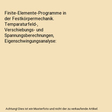 Finite-Elemente-Programme in