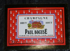  ETIQUETTE DE CHAMPAGNE PAUL BOCUSE  ELABORE PAR ALAIN TIENOT  REIMS