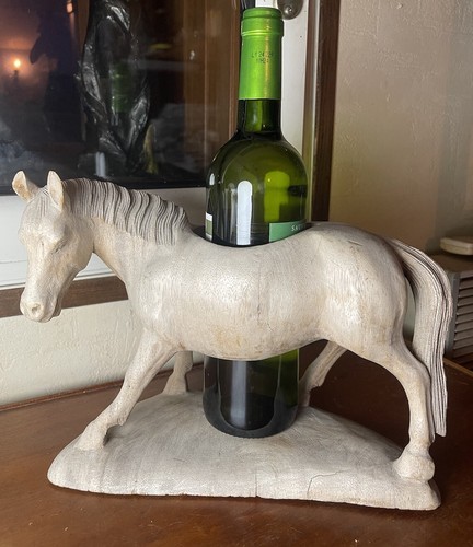 Porte bouteille cheval - bouteille, en