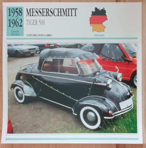 Messerschmitt tiger 500 carte - messerschmitt,