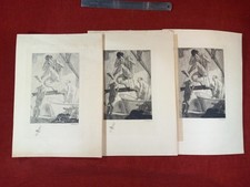 Lot gravures Auguste Leroux