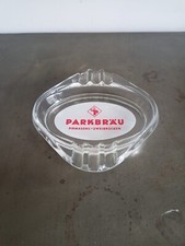 CENDRIER PUBLICITAIRE PARKBRAU PILS EN VERRE ANCIEN