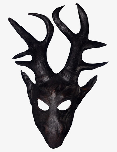 Cerf noir cuir - noir,