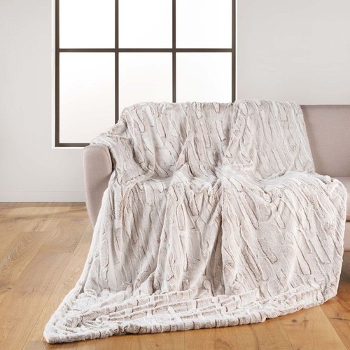 Plaid imitation fourrure - plaid,