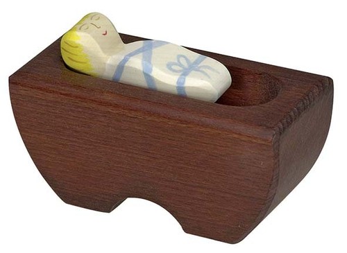 Santon bois enfant - bois, jésus
