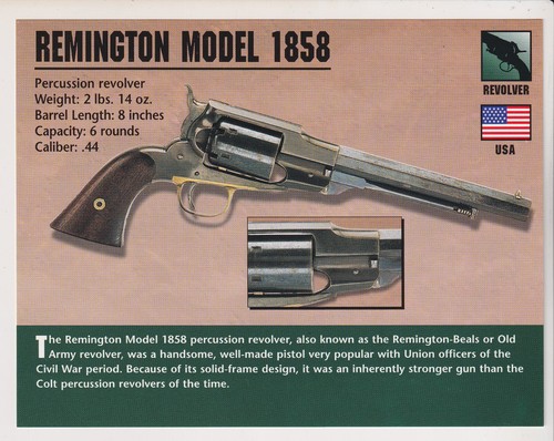 Remington model 1858 revolver - remington,