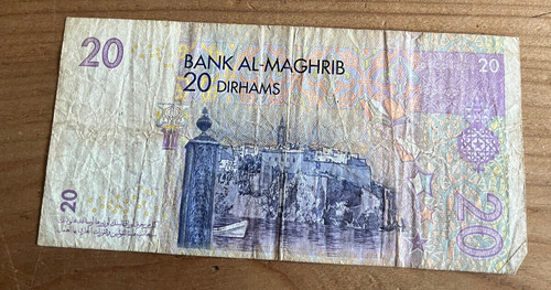 Billet banque n325 maroc 20 - billet,