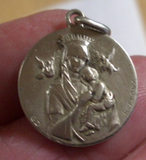 Médaille ancienne en bronze argenté signée RUFFONY et DG 