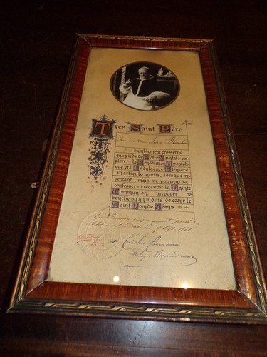 Cadre lettre très saint - ",