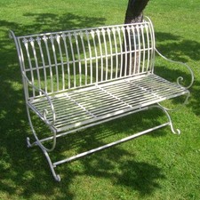 BANC DE JARDIN ANCIEN NOSTALGIE STYLE CAMPAGNARD NEUF MOBILIER DE JARDIN META...