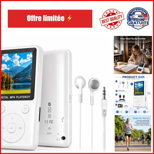 Lecteur mp3 bluetooth 32go - lecteur,