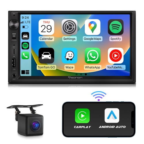 Eonon double din inch qled - din, 7"