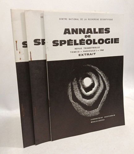Annales spéléologie - de,