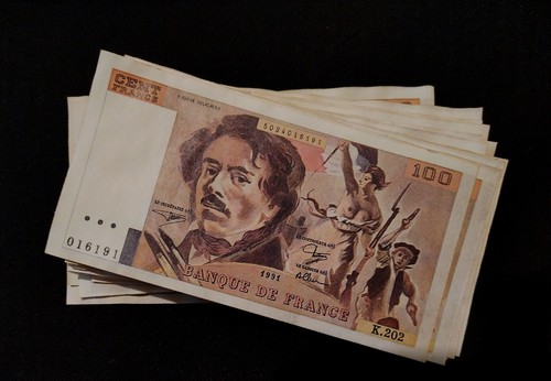 Liasse billets de - de, 100