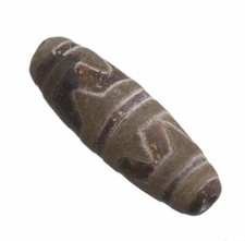 Dzi Dent de tigre Gzi  - amulette tibétaine sacrée- Tibet  985  E21