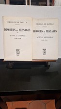 Discours Et Messages Tome 2 Et 3 Par Charles De Gaule, Plon 1970