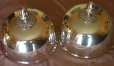 Paire cloches couvre plat