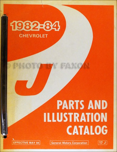 Livre pièces 1984 chevy - pièces,