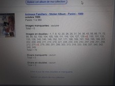 Lot 78 stickers Panini Animaux Familiers 1978