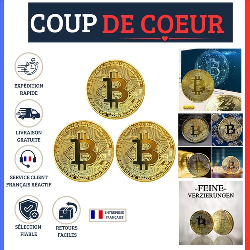 Pièces bitcoin coin or - pièces,
