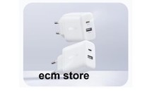 UGREEN Lot 2 pcs X227 Adaptateur Mini Chargeur 20W Dual Port USB A + Type C/EBUP