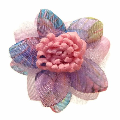 Bague rose motifs bleu - bague,