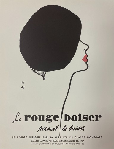 René gruau 1970s le rouge - gruau,,