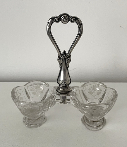 Salière double cristal - salière,