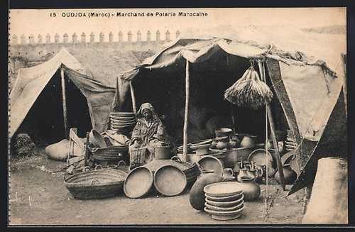 Cpa oudjda marchand de - cpa,
