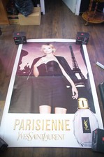 YSL PARISIENNE ? KATE MOSS French Bus Stop Vintage Fashion Poster Original
