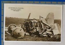 Chute de 900 m d'un SPAD avion   WW1 document clipping 