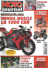 MOTO JOURNAL N°1678 HONDA 1000 CBR / DUC 1000 S2R / APRILIA 1000 TUONO / V MAX