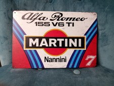 Plaque métal alfa romeo 155