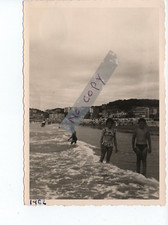 B886 Photo Originale vintage snapshot: 2 photos de la plage du Havre 76600