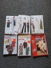 Lot 6 patron de couture Vetement femme Vogue 7017 7085 9905 Prima Burda Vintage 