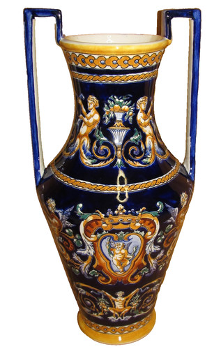 Ancien grand vase amphore - , en