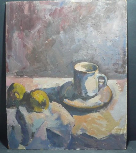 Tableau huile nature morte - huile,